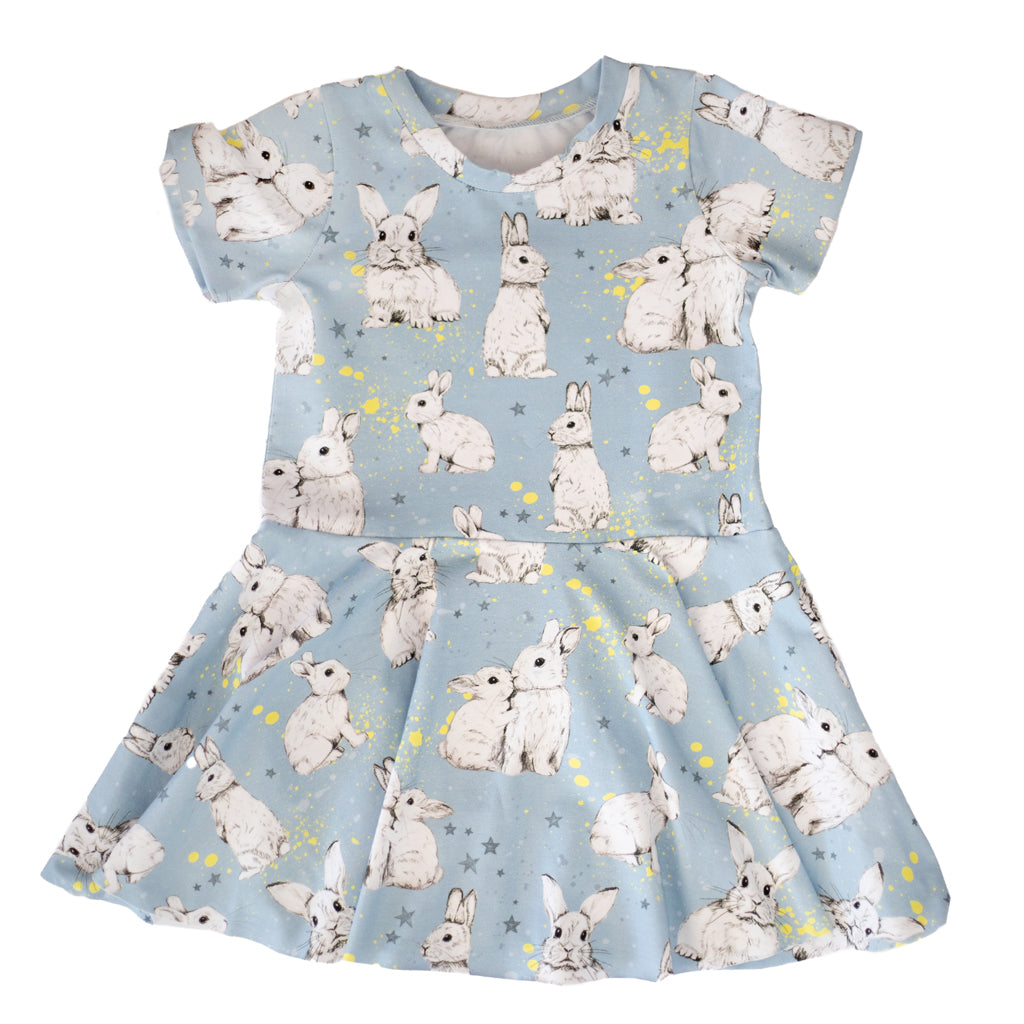 Blue Bunnies Organic Dress