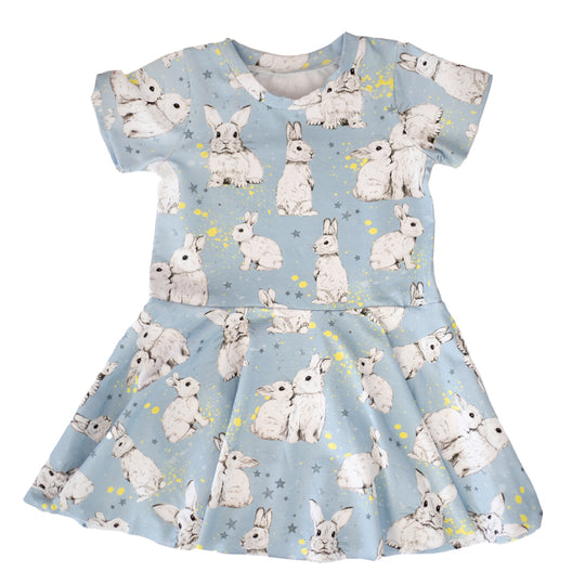 Blue Bunnies Organic Dress
