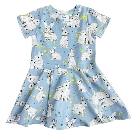 Blue Bunnies Organic Dress