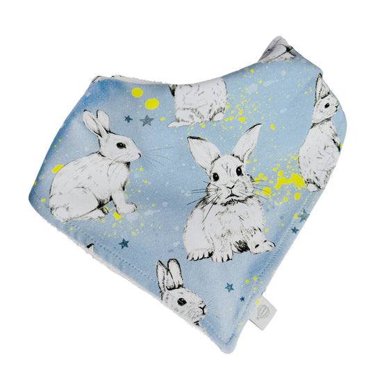 Blue Bunnies Bib