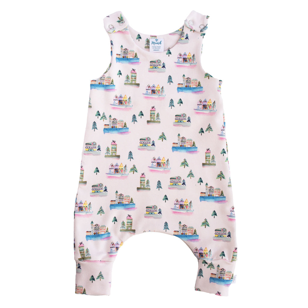 Christmas Village Organic Dungarees