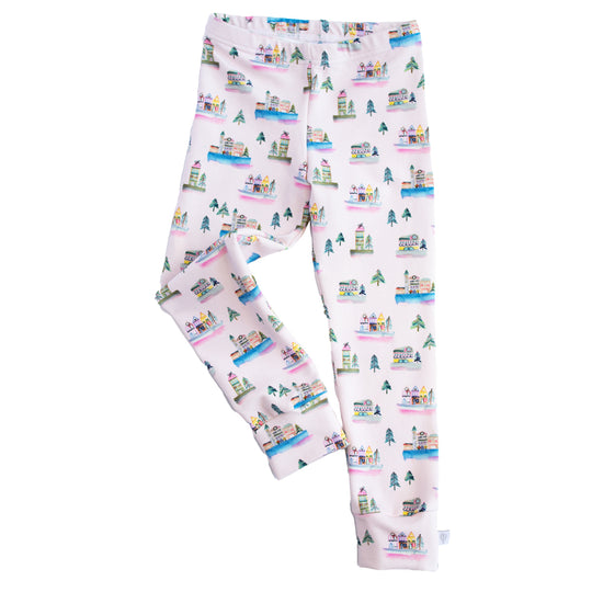 Christmas Village Skinny Leggings