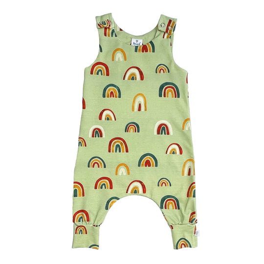 Green Rainbow Dungarees