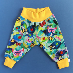 Mini Beasts Organic Leggings (Yellow)