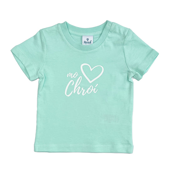 Mo Chroí (White on Caribbean Blue)