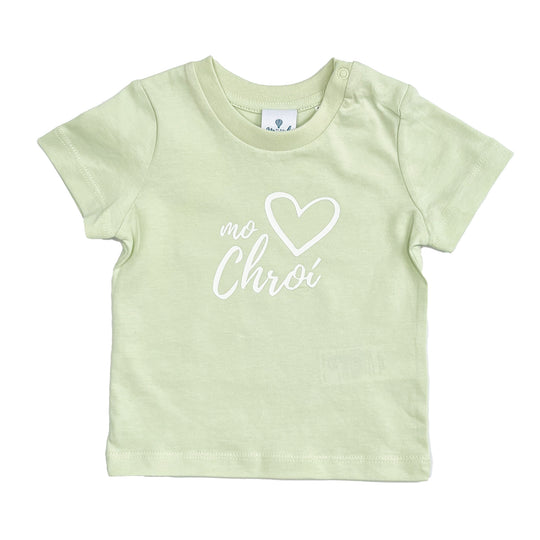 Mo Chroí (White on Stem Green)