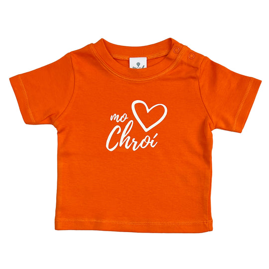 Mo Chroí (White on Orange)