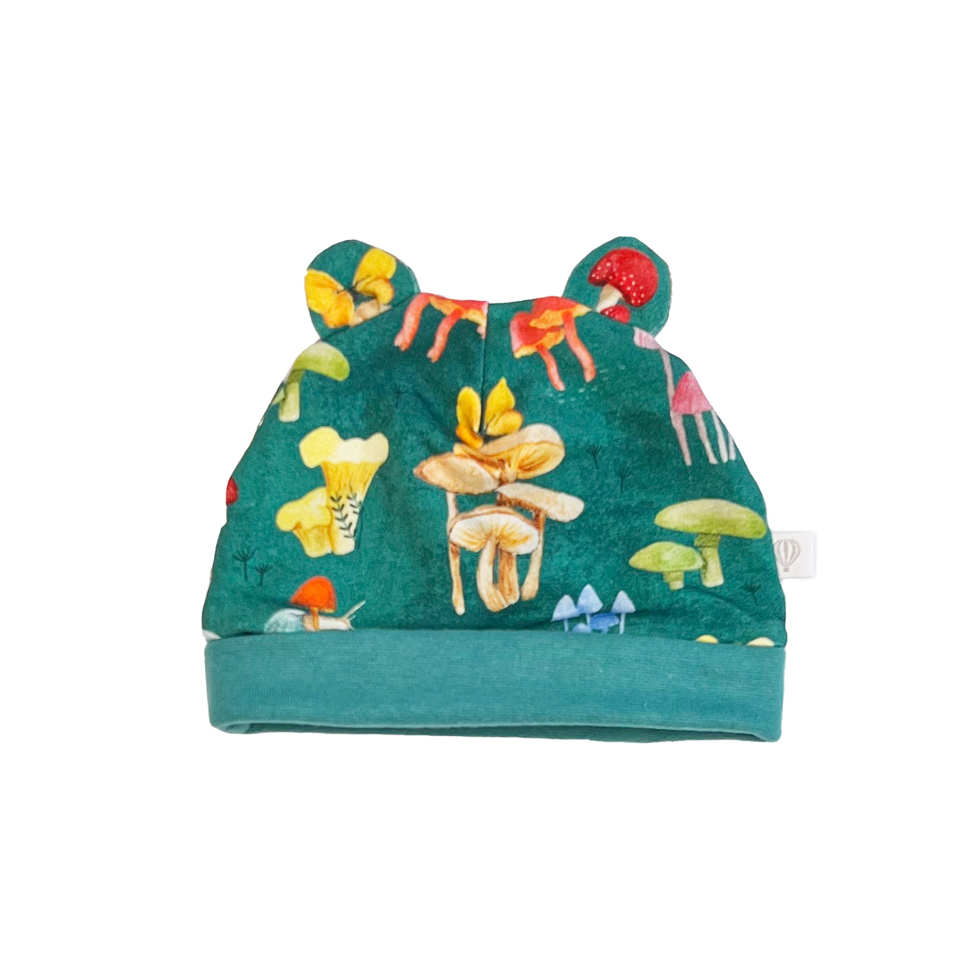 Colourful Unisex Baby Hat | Cute Mushrooms | My Mini Munch - MyMiniMunch, image size:1952x1952