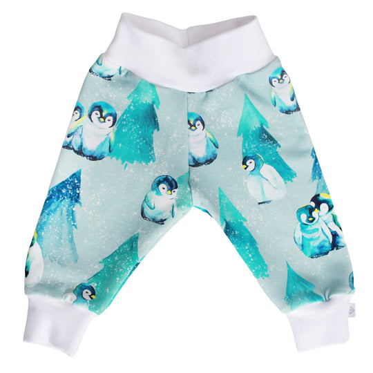 Penguin Organic Baby & Toddler Leggings (White Cuff)