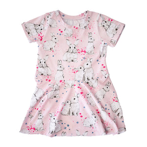 Pink Bunnies Organic Dress