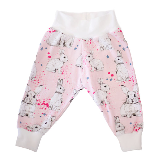 Pink Bunny Organic Toddler Leggings