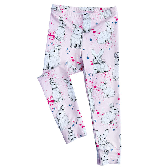 Pink Bunny Organic Skinny Leggings