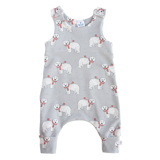Polar Bears Organic Dungarees