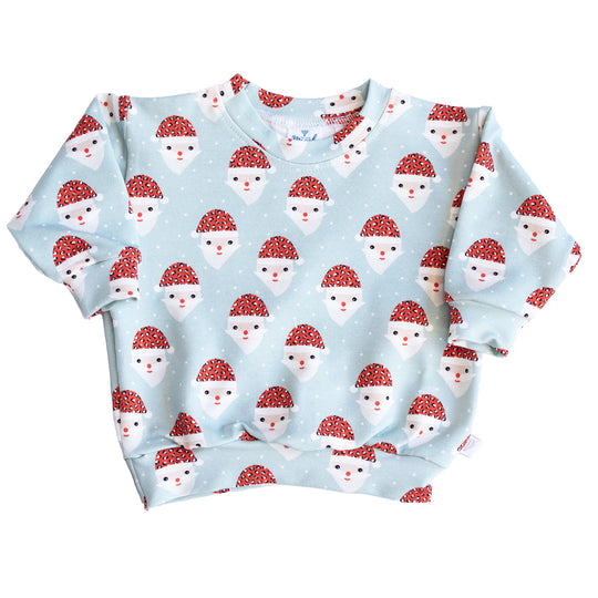 Santa Print Organic Sweater
