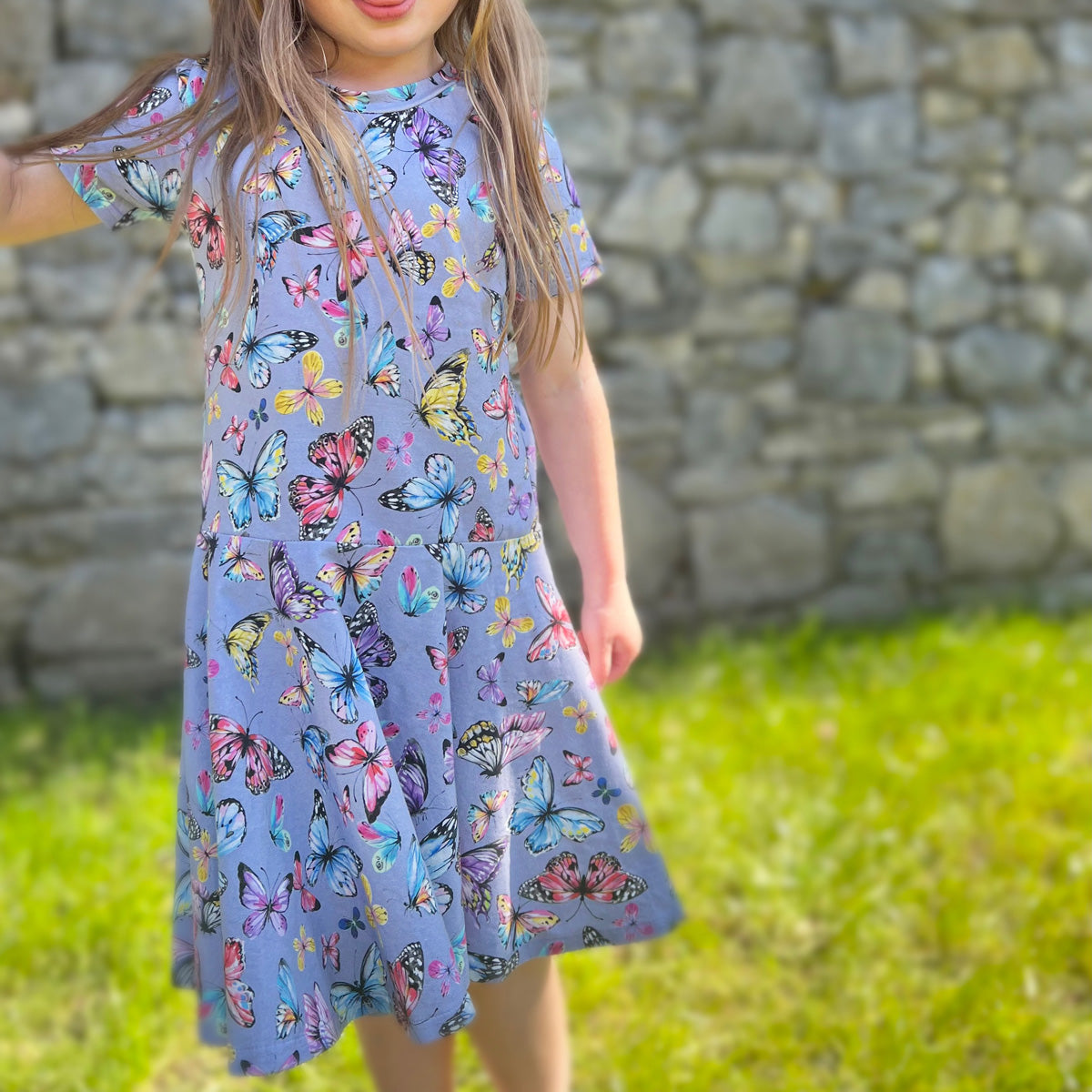 Butterfly Dress Full Circle Twirly Skirt | Irish Made | My Mini Munch -  MyMiniMunch, image size:1200x1200