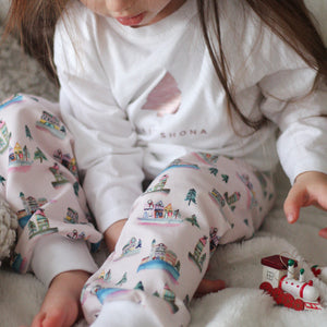 Christmas Village Organic Leggings