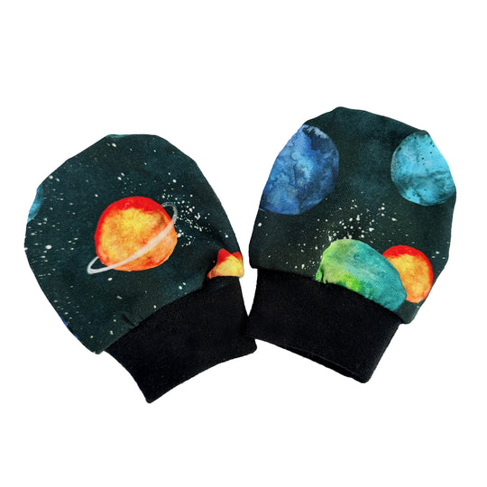 Planets Baby Mittens