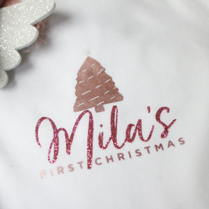 Personalised 1st Christmas Tree - Rose Gold