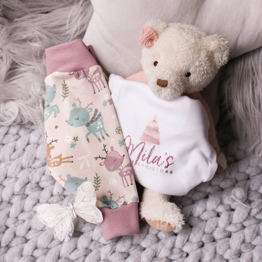 Pastel Reindeer Organic Leggings