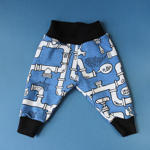 Happy Plumber Organic Leggings (Blue)