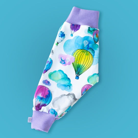 Hot Air Balloons Organic Leggings (Purple)