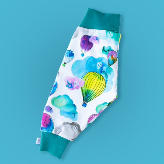 Hot Air Balloons Organic Leggings (Seagrass)