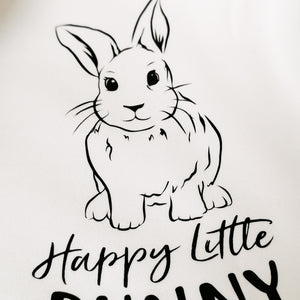 Happy Little Bunny (Black)