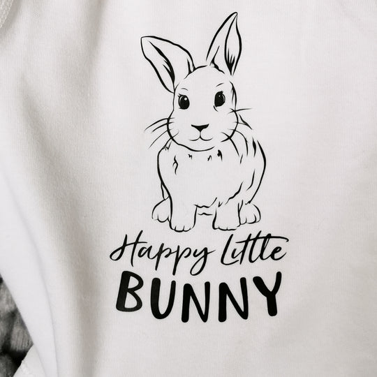 Happy Little Bunny (Black)