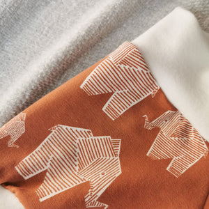 Rust Elephants Organic Shorts