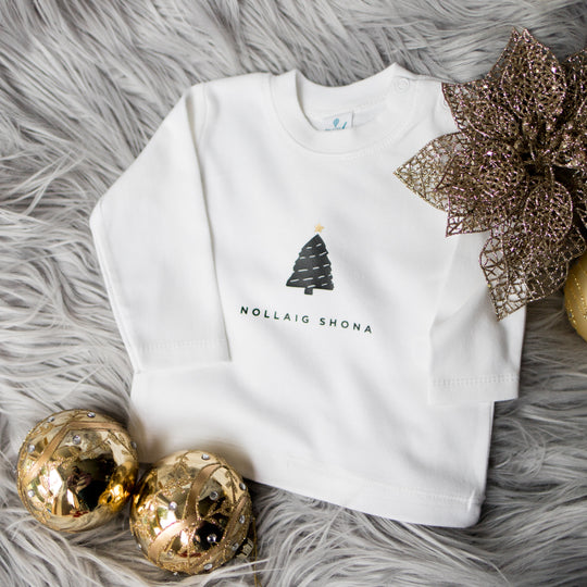 Nollaig Shona - Black on White