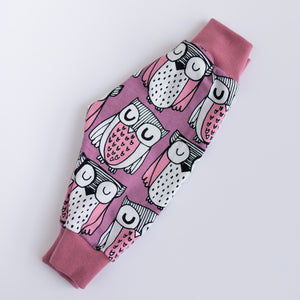 Pink Owls Organic Leggings