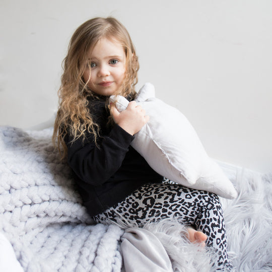 Grey Leopard Organic Leggings