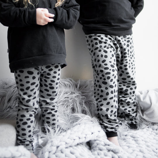 Grey Cheetah Organic Leggings