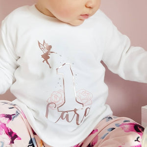 1st Birthday Fairy Rose Gold Personalised