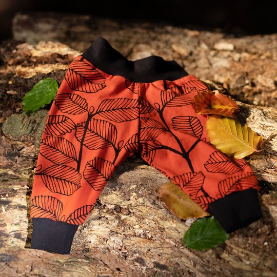 Rust Leaves Organic Leggings