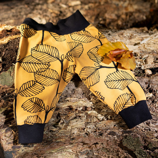 Yellow Leaves Organic Leggings