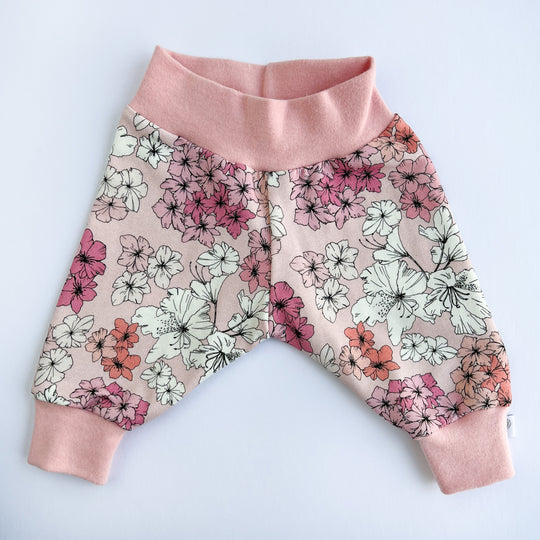 Pink Florals Organic Leggings
