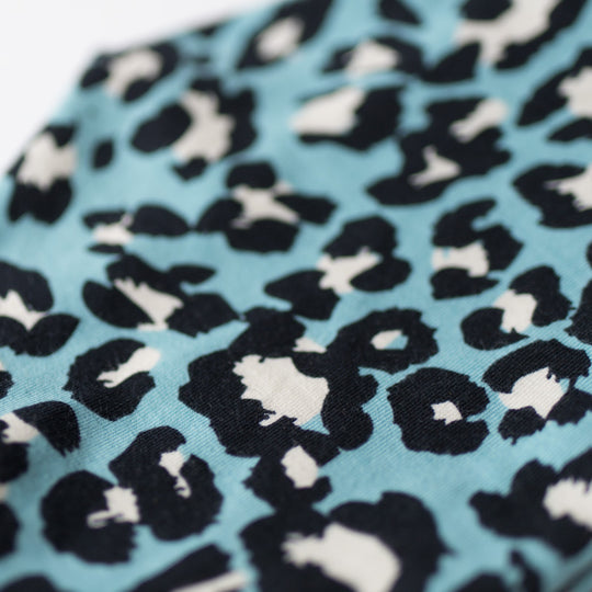 Blue Leopard Organic Baby Leggings
