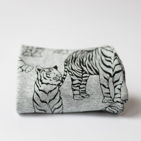 Tigers (Grey) Organic Baby Leggings