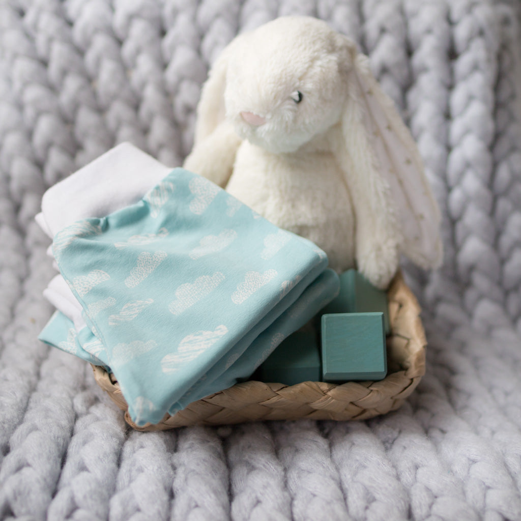 Organic Baby Clothes | Light Aqua Clouds Leggings | My Mini Munch -  MyMiniMunch, image size:1024x1024