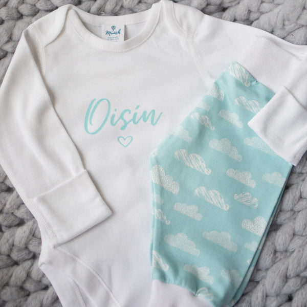 Personalised baby hot sale clothes ireland