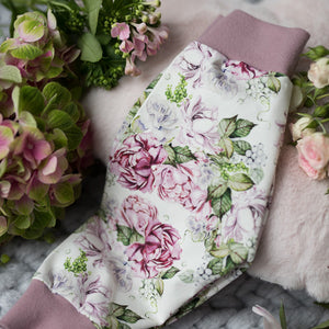 Peony Roses Organic Baby Leggings