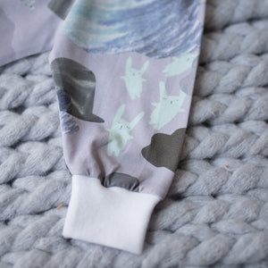 Stormy Skies Organic Leggings (0-3m, 3-6m)