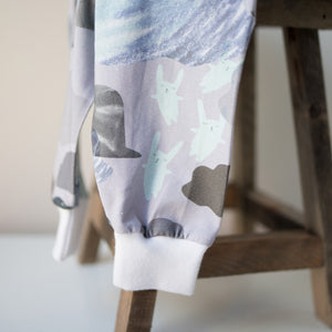 Stormy Skies Organic Leggings (0-3m, 3-6m)